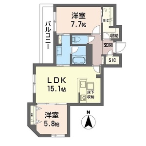 シャーメゾン横浜鶴見Ⅱ 103号室