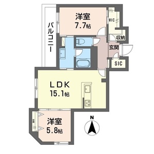 シャーメゾン横浜鶴見Ⅱ 203号室