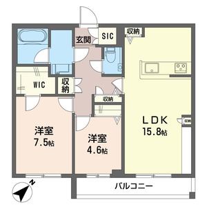 アジュールモア長津田 206号室