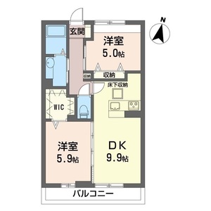 ヴィラ淡島Ⅱ 105号室