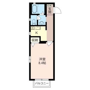 ＰＬＡＮＤＬＥ　ＫＩＫＵＮＡ 203号室