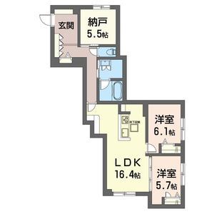 アコルデ弥勒寺 102号室