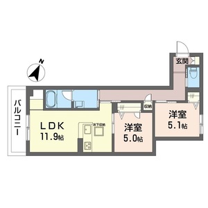 トロワベルテュ 102号室