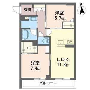 シャーメゾン湘南茅ヶ崎香川 203号室