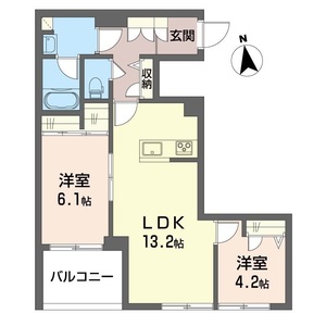 シャーメゾン湘南茅ヶ崎香川 302号室