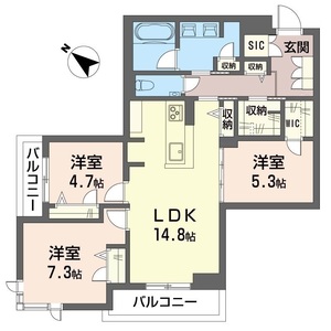 レスピラーレ湘南 405号室