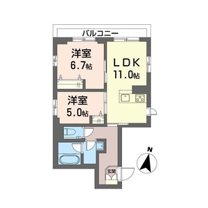 ラルク鎌倉 301号室