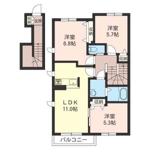 ＭＩＭＯＺＡ　ＨＯＵＳＥ　Ｂ 203号室