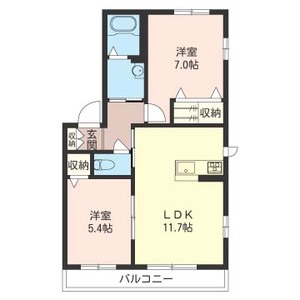 シャン・ド・フルールＣ 201号室