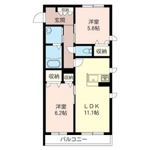 フリージアザマ 201号室