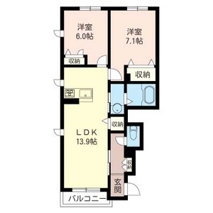 カルミア　Ｄ 101号室