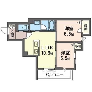 ベレオ白鳳 402号室
