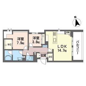 ゼフィールメゾンプレミア緑園 105号室