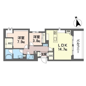 ゼフィールメゾンプレミア緑園 206号室