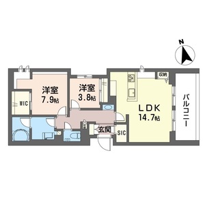 ゼフィールメゾンプレミア緑園 306号室