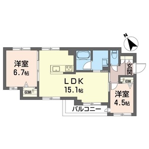 デューウッドＣ 202号室