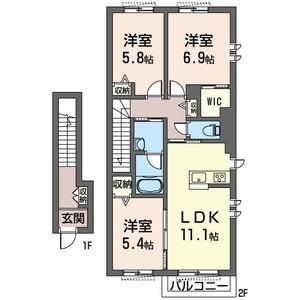 Ａｔｅｌｉｅｌｌ　Ａ 203号室