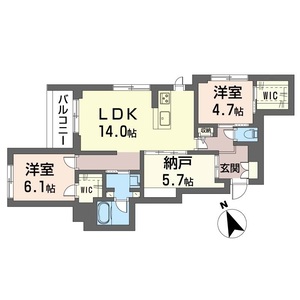 ピノ・グリナージュ 206号室