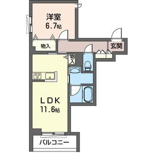 ＬＵＮＡ　ｃｒｅｓｃｅｎｔ（ルナ　クレッセント） 201号室