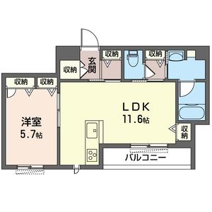 イノセント　ガーデン 205号室