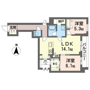 ヴィリジアン陣屋Ⅰ 205号室