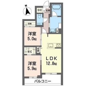 フェール　シュヴァル 202号室