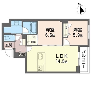 ソレイユ　ルヴァン 206号室