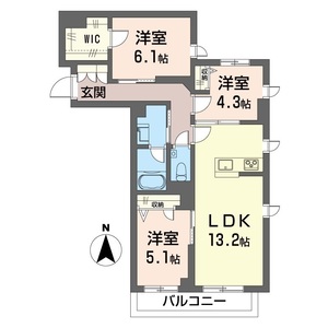 グランディール 301号室