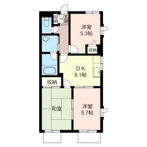 スカイブルー 201号室