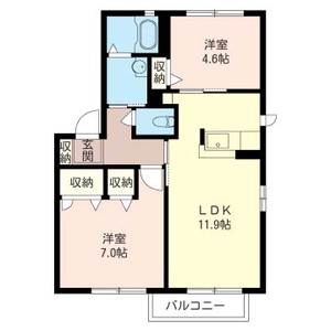 ヴェルソーＢ 201号室
