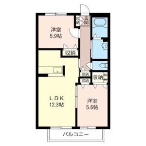 幸稜フラットⅡ 102号室