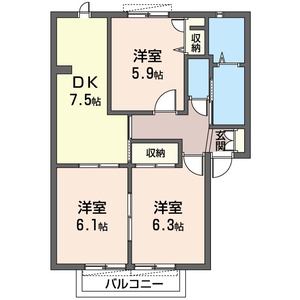 ジュネスタカザワⅢ 202号室