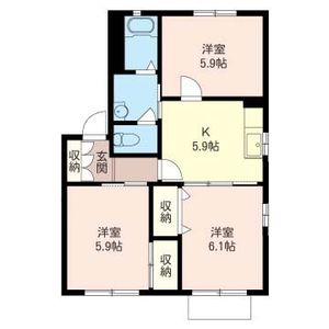 Ｃｈｅｒｒｙ　Ｂｌｏｓｓｏｍ　Ⅱ 203号室