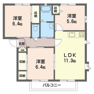 セレスコート　Ｂ 202号-3
