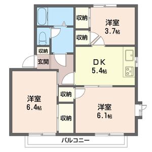 グリーンヒルねぎし 201号室