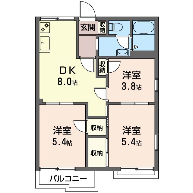 フラワ-コ-トクリハラ A 201号-14