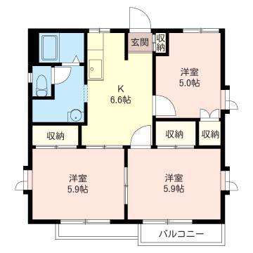 ヒルズ藤塚 C 201号-16