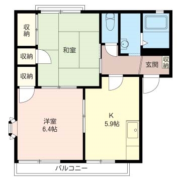 リバ―サイド中津川　Ａ201-2
