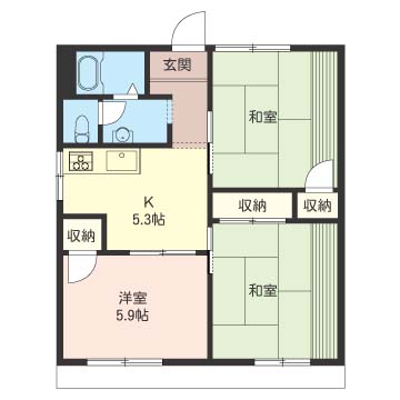 コーポリバティー　Ⅱ203-2