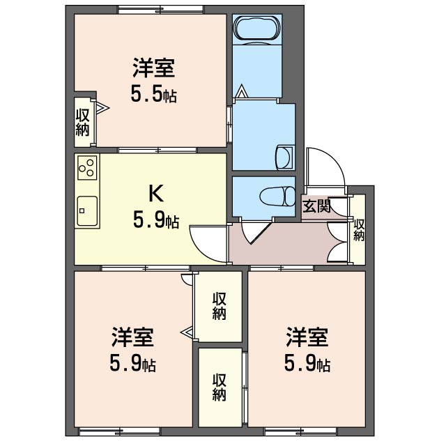 ラークスクエア　Ⅰ 205号-13