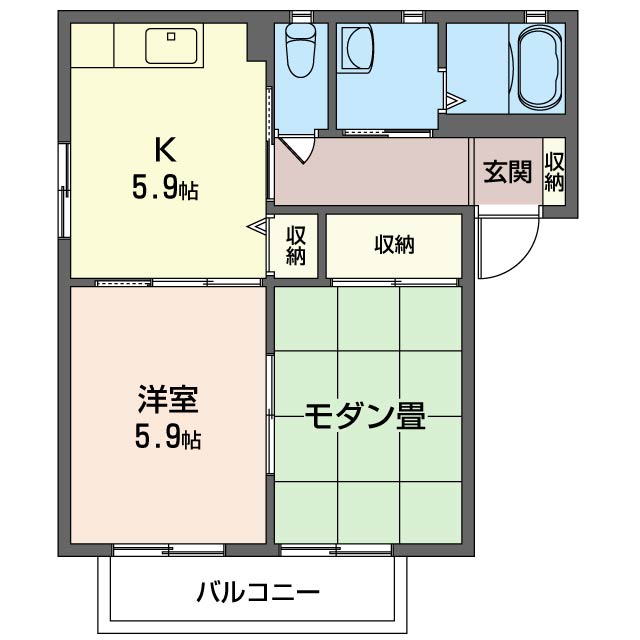 バリュージュ城山四番館201-2