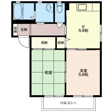 バリュージュ城山四番館202-2