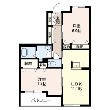 グランベリーコートＢ 202号-16