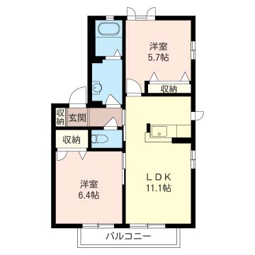 サンヒルズ Ⅰ 201号-16