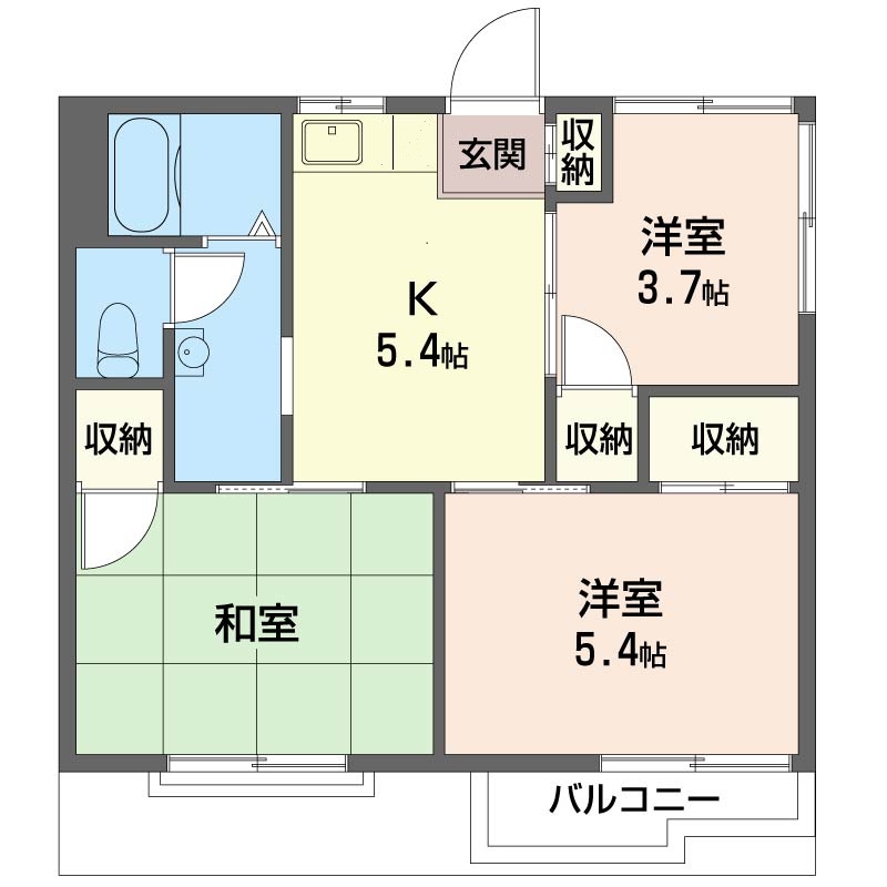 角田ハイツ　Ａ202-2