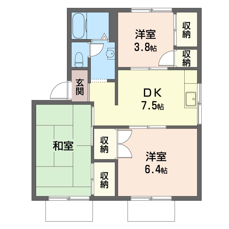 岡津コーポ　Ａ 101号-4