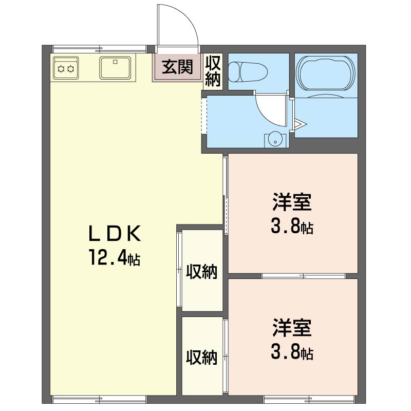 ハイツ村上 102号-5