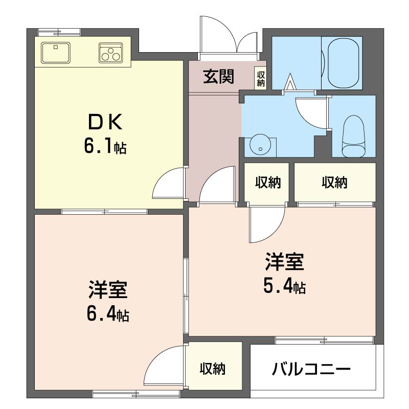 桜ヶ丘ハイツ　Ｂ202-2