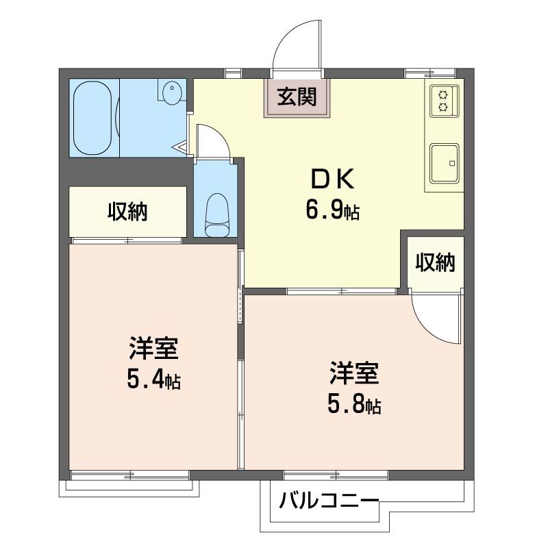 フラットＭ　Ｂ 201号-2