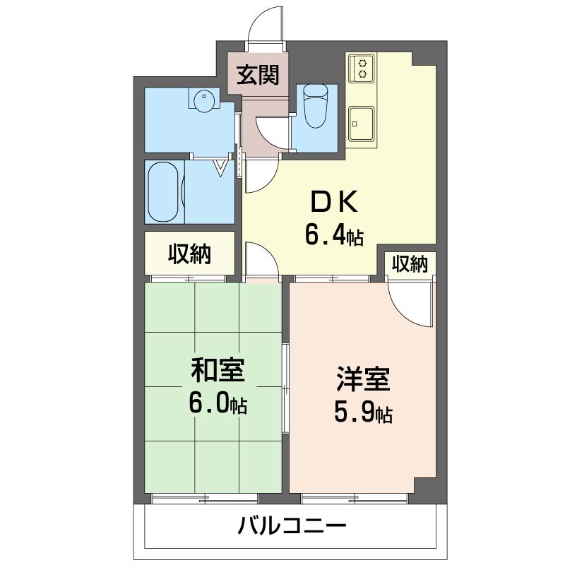 ヴェルディ白百合　Ａ館202-2